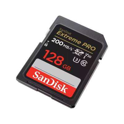 SanDisk Extreme Pro - Flash-Speicherkarte - 128GB - Video Class V30 / UHS-I U3 / Class10 - SDXC UHS-I (SDSDXXD-128G-GN4IN) von Sandisk