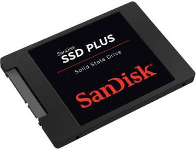 SanDisk SSD PLUS 480GB Interne SATA SSD 6.35cm (2.5 Zoll) SATA 6 Gb/s Retail SDSSDA-480G-G26 von Sandisk