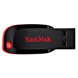 SanDisk USB-Stick Cruzer Blade schwarz, rot 64 GB von Sandisk
