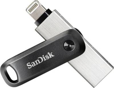 SanDisk iXpand™ Flash Drive Go USB-Zusatzspeicher Smartphone/Tablet Schwarz, Silber 128GB USB 3.2 von Sandisk