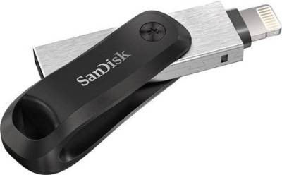 SanDisk iXpand™ Flash Drive Go USB-Zusatzspeicher Smartphone/Tablet Schwarz, Silber 256GB USB 3.2 von Sandisk