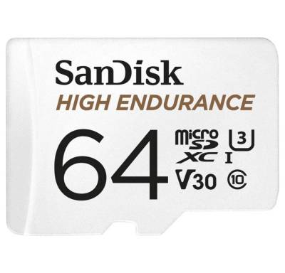 Sandisk ® High Endurance microSD™ Speicherkarte 64 GB + Speicherkarte (inkl. SD-Adapter) von Sandisk