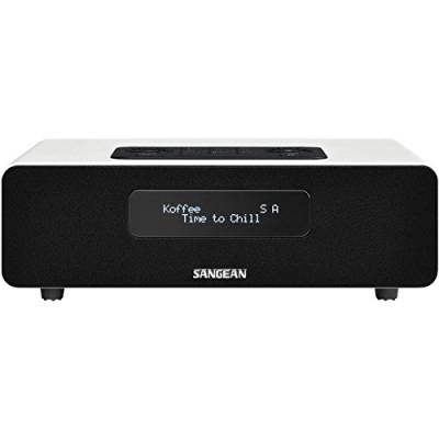 Sangean DDR-36 DAB+ Digitalradio (DAB+/UKW-Tuner, Bluetooth, Weckfunktion, Sleep-Timer, AUX-In) inkl. Fernbedienung weiß von Sangean