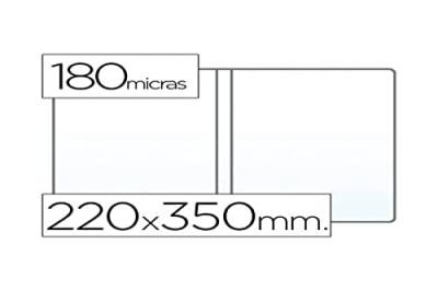 Dokumententasche viertel doppelt 180 Mikron PVC transparent 220 x 350 mm von Saro
