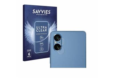 Savvies Schutzfolie für Sony Xperia 5 V (NUR Kameraschutz), Displayschutzfolie, 6 Stück, Folie klar von Savvies