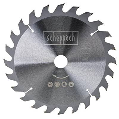 Original Scheppach Sägeblatt | Ø254 x 30 x 2,8 mm | Hartmetall Kreissägeblatt mit 24 Zähnen | passend für Scheppach Tischkreissäge HS110 - HM254 - HS105 - HS111 - HM100T | Ersatzsägeblatt von Scheppach