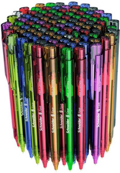 Schneider Kugelschreiber Fave farbsortiert - 100 Stück von Schneider Schreibgeräte