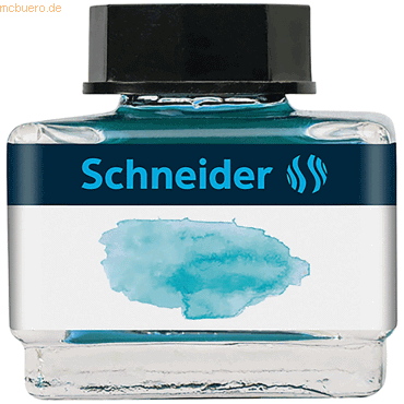 Schneider Füllhaltertinte pastell Glas 15ml bermuda blue von Schneider