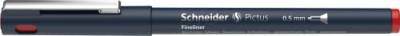 Schneider Pictus Fineliner Stift, 0,5 mm Linienbreite, Rot von Schneider