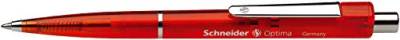 Schneider SN3402 Druckkugelschreiber OPTIMA, dokumentenecht, M, rot/klar von Schneider