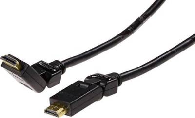 Schwaiger HDMI Anschlusskabel HDMI-A Stecker, HDMI-A Stecker 1.50m Schwarz HDMS15533 vergoldete Stec von Schwaiger