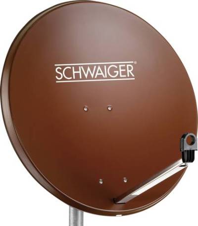 Schwaiger SPI996.2 SAT Antenne 80cm Reflektormaterial: Stahl Ziegel-Rot von Schwaiger