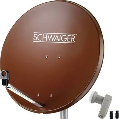 Schwaiger SPI9962SET2 SAT-Anlage ohne Receiver Teilnehmer-Anzahl: 2 80cm von Schwaiger