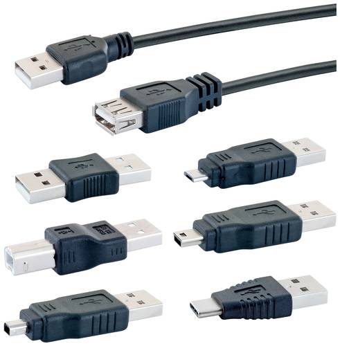 Schwaiger USB 2.0 Verlängerungskabel [1x USB 2.0 Stecker A - 1x USB 2.0 Buchse A] CAUSET 531 von Schwaiger