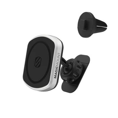 Scosche MP2DVM MagicMount Pro2 Magnetische Handyhalterung, selbstklebende Auto-Armaturenbrett-Halterung mit abnehmbarem Lüftungsclip, Freisprecheinrichtung, kompatibel mit MagSafe iPhone von Scosche