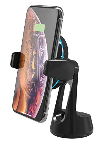 Scosche MagicGrip Sense and Grip Phone Mount - Wireless Charging, for Qi-Enabled Devices - Suction Cup von Scosche