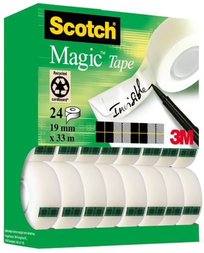 3M Scotch Klebefilm Magic 810, 19 mm x 33 m, 6+2 GRATIS von Scotch