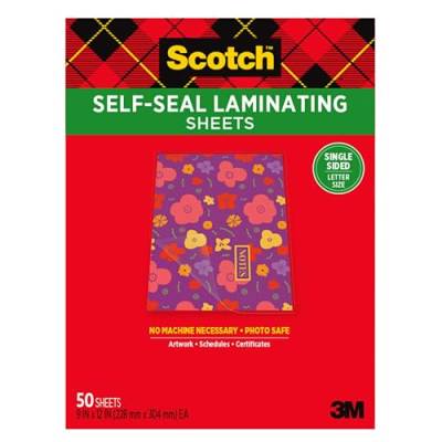 Scotch® Laminierblätter, 22,9 x 30,5 cm, Briefgröße, einseitig von Scotch