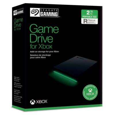 Seagate Game Drive Xbox 2TB tragbare externe Festplatte 2.5 Zoll, USB 3.0, Xbox,schwarz, 2 Jahre Rescue Service, Modellnr.: STKX2000400 von Seagate