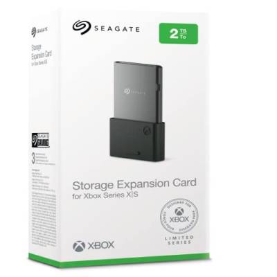 Seagate Speichererweiterungskarte Xbox Series X|S 2TB SSD, Plug and Play NVMe-Erweiterungs-SDD Xbox Series X|S, offiziel lizensiert, inkl. 3 Jahre Rescue Service, Modellnr.: STJR2000400 von Seagate
