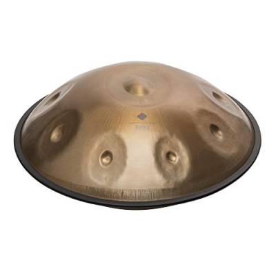 Sela SE 202 Harmony Handpan D Amara Stainless Steel, inkl. gepolsteter Tasche und Baumwollhandschuhe, Steel Drum, handgefertigt, hochwertiges Percussioninstrument von Sela