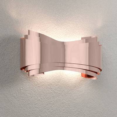 Ionica - kupferfarbene LED-Designer-Wandleuchte von Selène