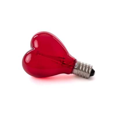 SELETTI LED-Lampe E14 1W 5V, Mouse Lamp, Herz rot von Seletti