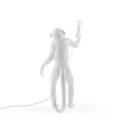 SELETTI Monkey Lamp LED-Dekoleuchte stehend weiß von Seletti