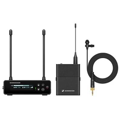 Sennheiser EW-DP ME2 SET (R4-9) Tragbares digitales UHF-Drahtlosmikrofonsystem mit ME2-Ansteckmikrofon mit Kugelcharakteristik - Schwarz (700012) von Sennheiser