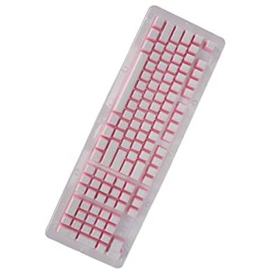 Tastaturtastenkappen, ergonomisches Design Computerzubehör FOS Step für die meisten mechanischen Tastaturen(weißes Puder) von Shanrya