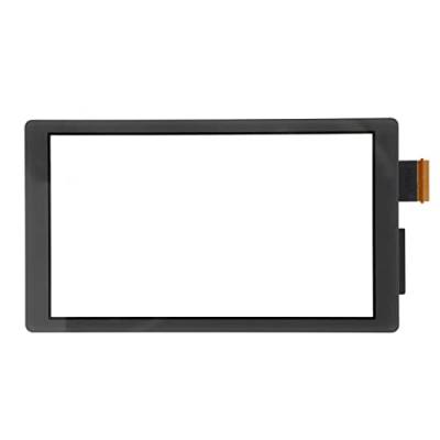 Touchscreen-Glas, ABS verschleißfester Digitizer Touchscreen-Glas Präzise Vorderseite Langlebig für Spielkonsole(Schwarz) von Shanrya