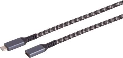 S-Conn 14-74003 USB Kabel 0,5 m USB 3.2 Gen 2 (3.1 Gen 2) USB C Schwarz - Weiß (14-74003) von ShiverPeaks