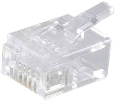 Shiverpeaks BASIC-S Netzwerk Modular-Stecker RJ12 6polig, 6 Kontakte belegt, DEC-Ausführung, vergol von Shiverpeaks