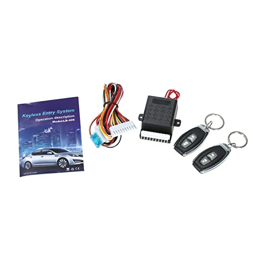 Shkalacar Zentralverriegelung, universell, 12 V, Auto-Alarm, Zentralverriegelung mit Fernbedienung, 1 Million Mal Code von Shkalacar