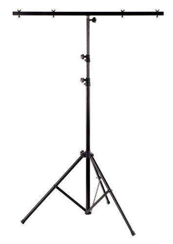 Showlite LS250 Lichtstativ mit Quertraverse (für Bühnen & Konzerbeleuchtung, für bis zu 4 Scheinwerfer, 1,10m-2,50m, max. Traglast: 30 kg) von Showlite