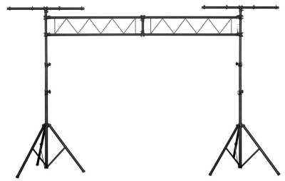 Showlite LTS-100 Traversen System Höhenverstellbar, Belastbar bis 75kg Lampenstativ (Höhenverstellbar von 1,50 - 3,00 Meter) von Showlite