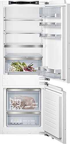 Siemens KI77SADE0 iQ500 Einbau-Kühlgefrierkombination/E / 207 kWh/Jahr / 231 l/lowFrost/hyperFresh Premium 0° / LED Beleuchtung/Flachscharnier von Siemens