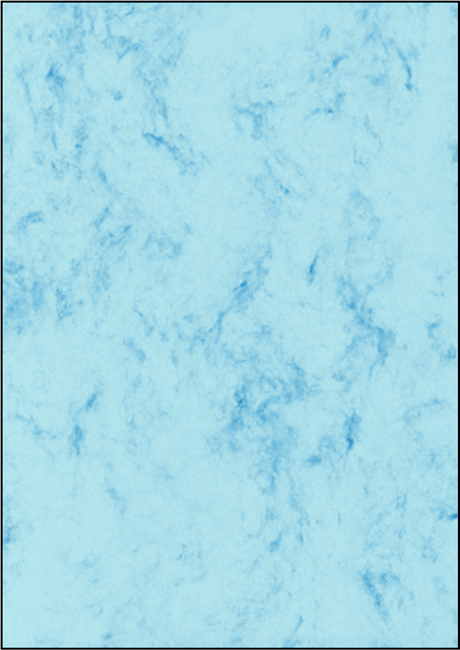 sigel Marmor-Papier, A4, 90 g/qm, Feinpapier, blau von Sigel