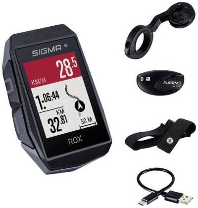 Sigma ROX 11.1 EVO Fahrrad-Navi Fahrrad GPS, GLONASS, spritzwassergeschützt von Sigma