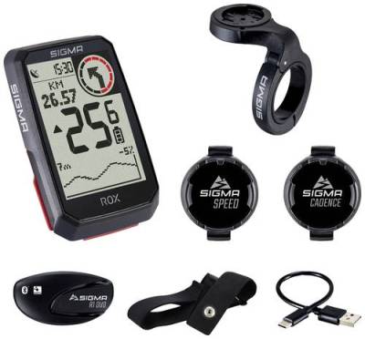 Sigma ROX 4.0 Fahrrad-Navi Fahrrad GPS, GLONASS, spritzwassergeschützt von Sigma