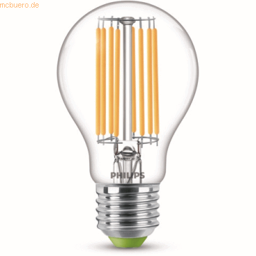 Signify Philips Classic LED-A-Label Lampe 60W E27 Warmweiß klar 1er P von Signify
