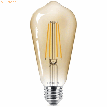 Signify Philips LED classic Dekolampe Gold 40W E27 warmweiß Edison von Signify