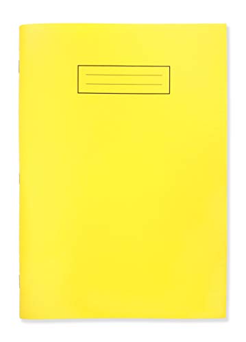 Silvine NBPPA4Y Notizbücher, A4, mit strapazierfähigem Polypropylen-Einband, Gelb, 80 Seiten, liniert mit Rand, 10 Stück von Silvine