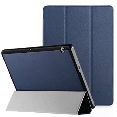 Simpeak Hülle Kompatibel mit Huawei MediaPad T3 10 Zoll, Ultra Dünn Standfunktion Slim Leder Schutzhülle Perfekt Geeignet Kompatibel für MediaPad T3 10 - Blau von Simpeak
