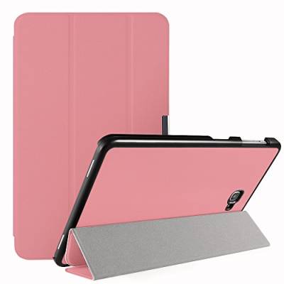 Simpeak Hülle Kompatibel mit Samsung Galaxy Tab A 10.1 Zoll, Ultra Dünn Holster mit Standfunktion und Auto Sleep/Wake Up Funktion Slim Leder Schutzhülle Kompatibel für Samsung Tab A 10.1 - Rosa von Simpeak