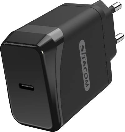 CH-014 USB Wall Charger (18W) 1x USB-C PD schwarz von Sitecom