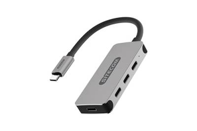 Sitecom CN-385 – USB-C to USB-C Hub mit 4 Ports - USB 3.2 Gen 1-5GBs – Ultra Slim USB-C Docking Station - Schwarz von Sitecom