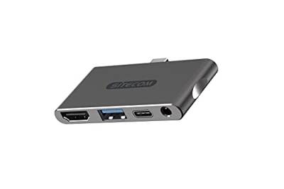 Sitecom USB-C Multiport Mobile Adapter Hub | USB-C auf 1x HDMI + 1x USB 3.1 + 1x USB Power Delivery + 1x 3.5mm Audio - für Smartphone, Tablet, Notebook und weitere Typ C Geräte von Sitecom