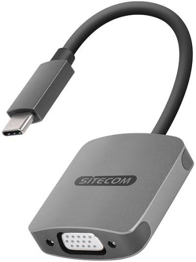 USB-C > VGA + Adapter inkl. USB-C Power Delivery von Sitecom