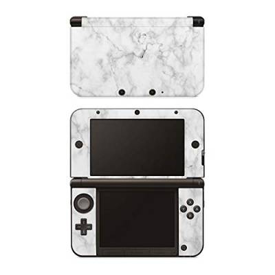 Skins4u Aufkleber Design Schutzfolie Vinyl Skin kompatibel mit Nintendo 3DS XL Marmor Weiss von Skins4u